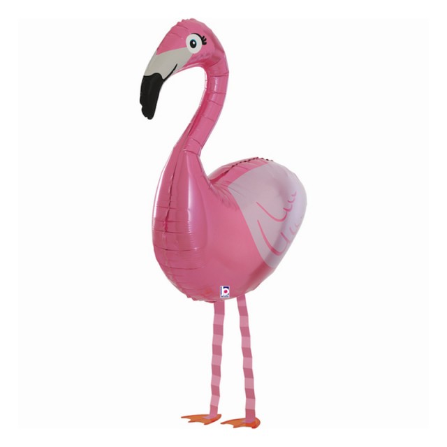 Ходячий шар Фламинго (розовый) 97 см