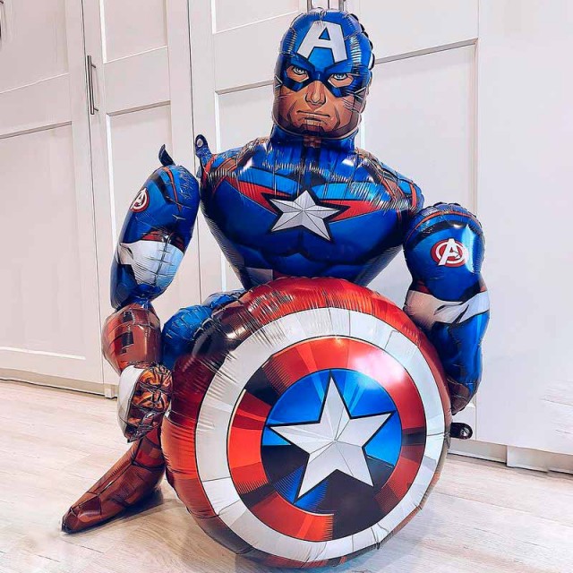 Ходячий шар Мстители Капитан Америка 99 см - 1208-0491