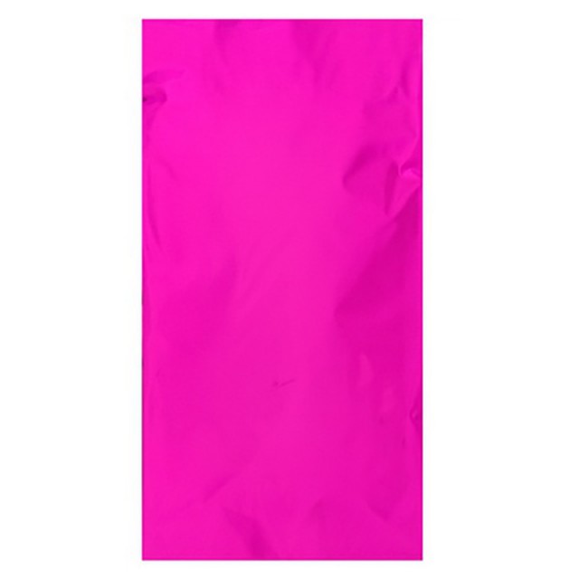 Скатерть праздничная фольгированная ярко-розового цвета 130х180 см