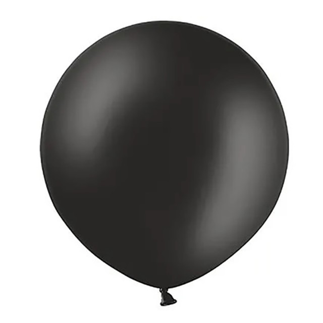 Большой воздушный шар чёрного цвета 60 см