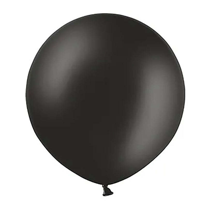 Большой воздушный шар чёрного цвета 60 см - 1109-0449