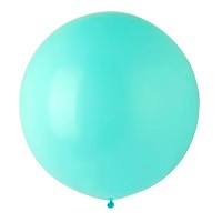 Большой воздушный шар мятного цвета 60 см