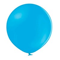 Большой воздушный шар яркого голубого цвета 60 см