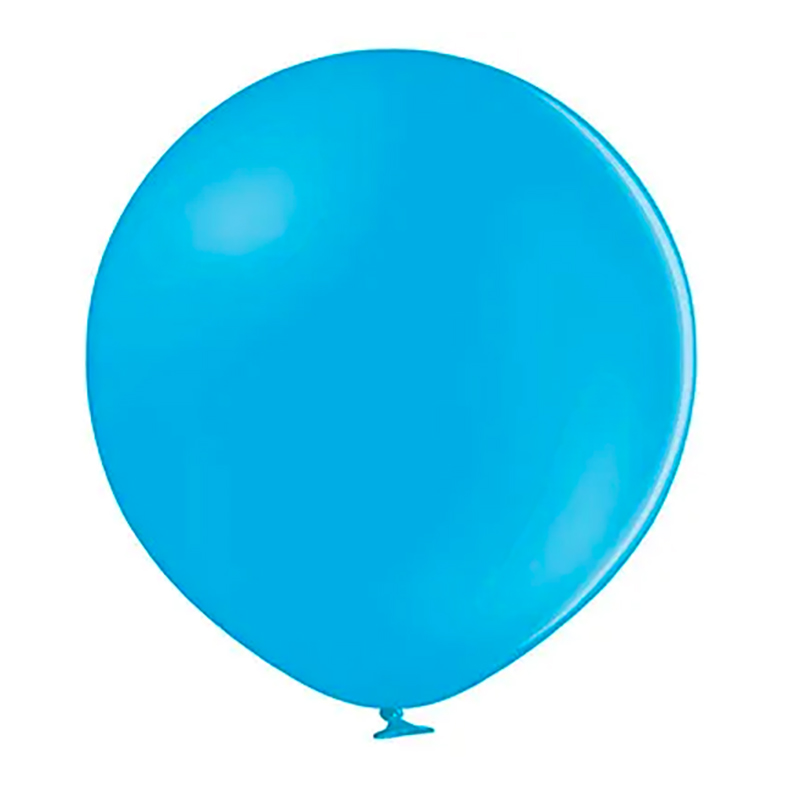 Большой воздушный шарик голубого цвета