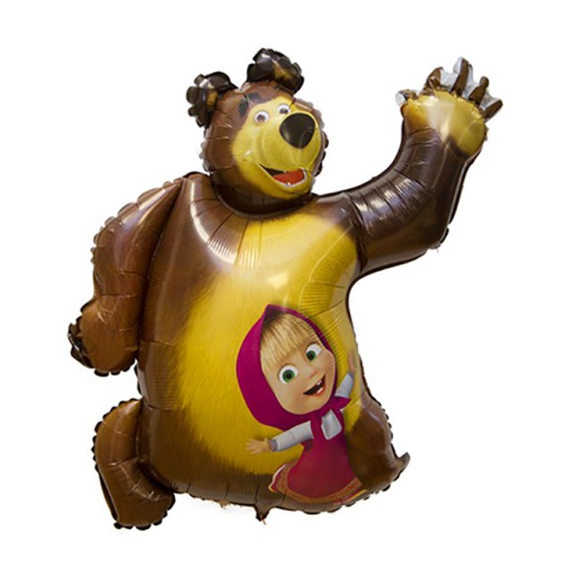 Фольгированный шар Маша и медведь - 1207-2041