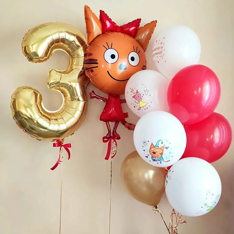 Набор шаров "Карамелька и день рождения 3 года" - 48-0023