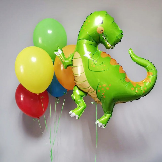 Оформление шарами в стиле динозавры