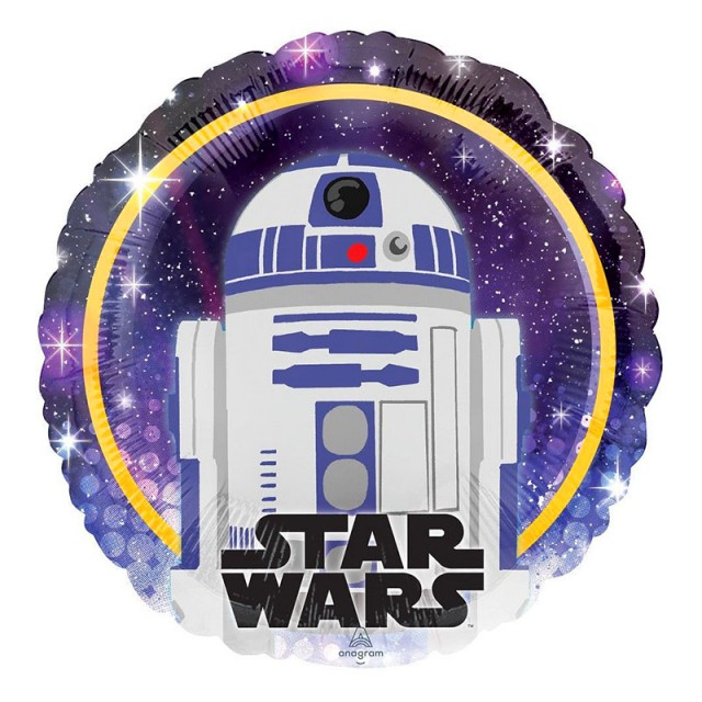Шар круглый "Звездные Войны, R2-D2" 46 см