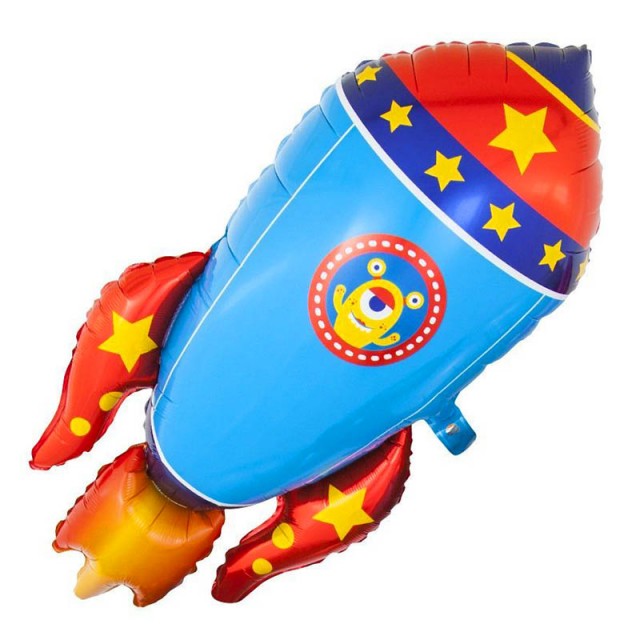 Шар фольгированный "Космическая ракета", 104 см.