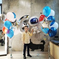 Воздушные шары на день рождения "Юный космонавт"