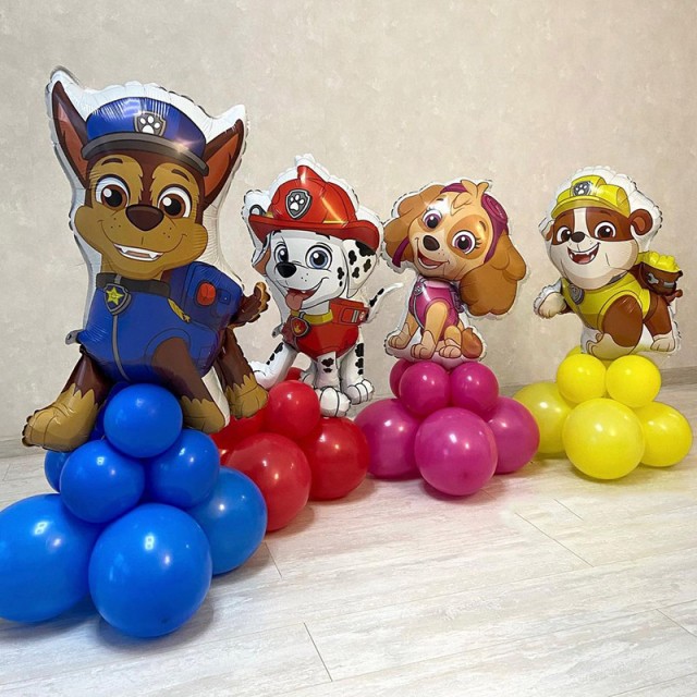 Набор шариков на день рождения "Команда, Щенячий патруль"