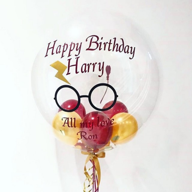 Шар баблс с шариками и надписью от Гарри Поттер - 41-0005