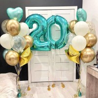 Красивое оформление шарами на день рождения 20 лет