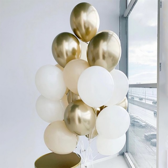 Оформление дня рождения воздушными шарами "Нежность" - 40-0009