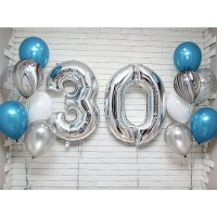Оформление комнаты шарами на день рождения 30 лет