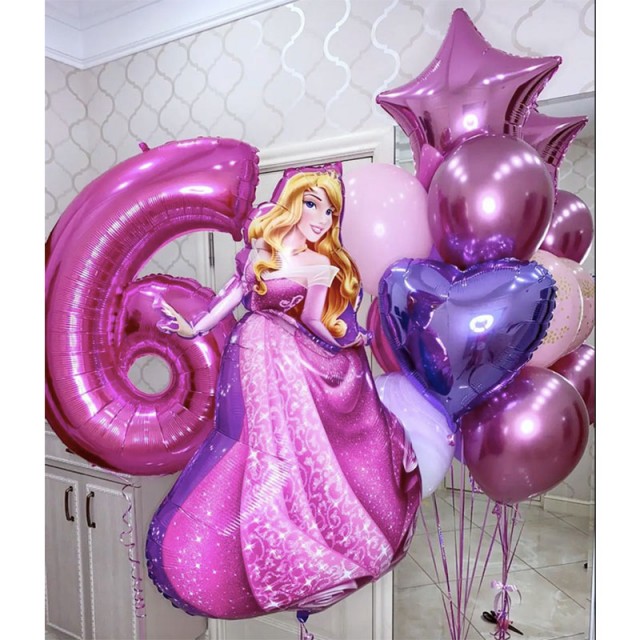 Шары на день рождения ребенку "Принцесса Аврора" - 38-0019