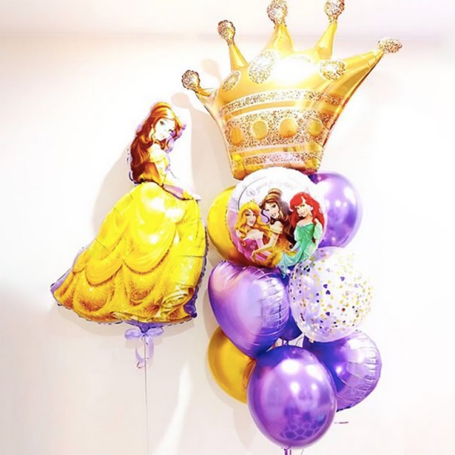 Воздушные шарики на день рождения ребенка "Принцессы" - 38-0022