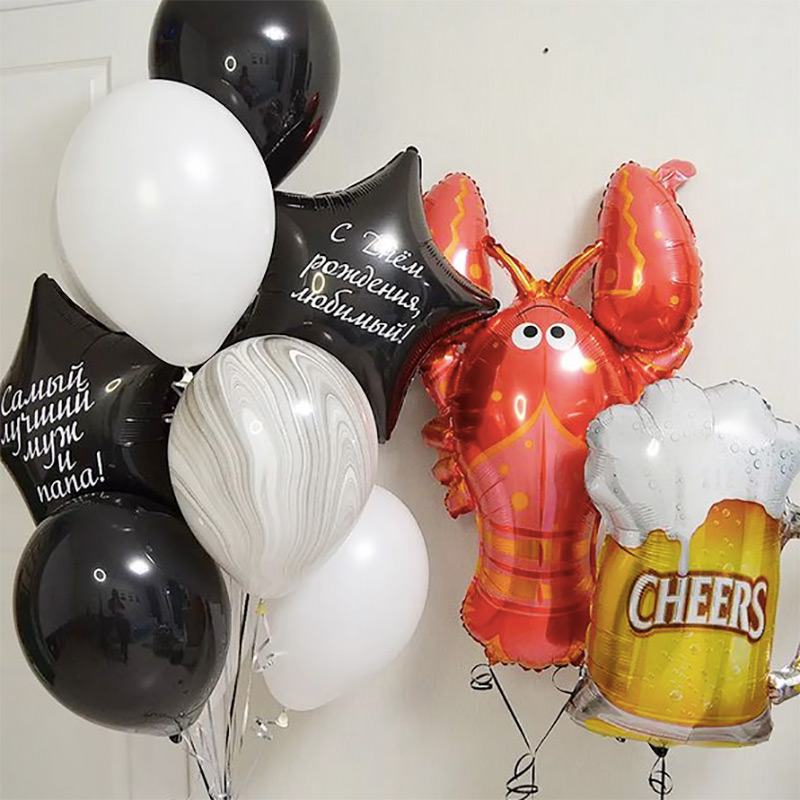 Воздушные шары на день рождения мужа