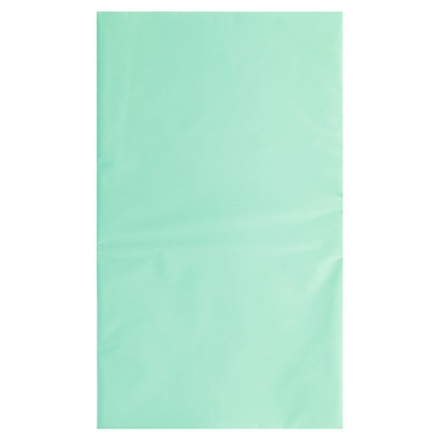 Одноразовая скатерть праздничная мятного цвета 130х180 см - 1502-4963