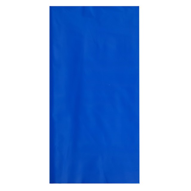 Одноразовая скатерть праздничная синего цвета 140х275 см