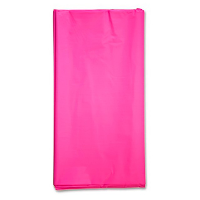 Одноразовая скатерть праздничная ярко-розового цвета 140х275 см
