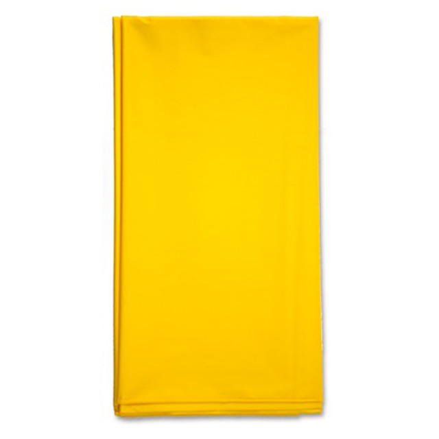 Одноразовая скатерть праздничная жёлтого цвета 140х275 см