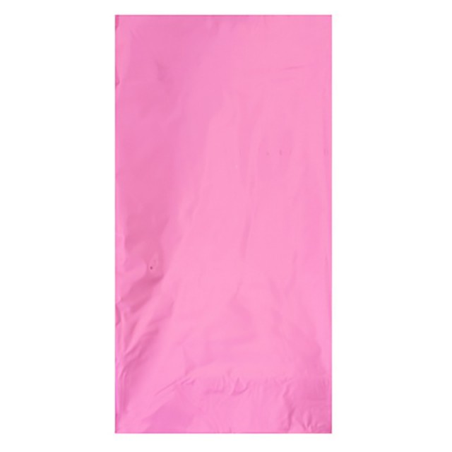Скатерть праздничная фольгированная розового цвета 130х180 см