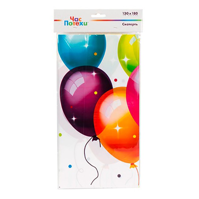 Скатерть праздничная "Воздушные шары" 130х180 см - 1502-4346