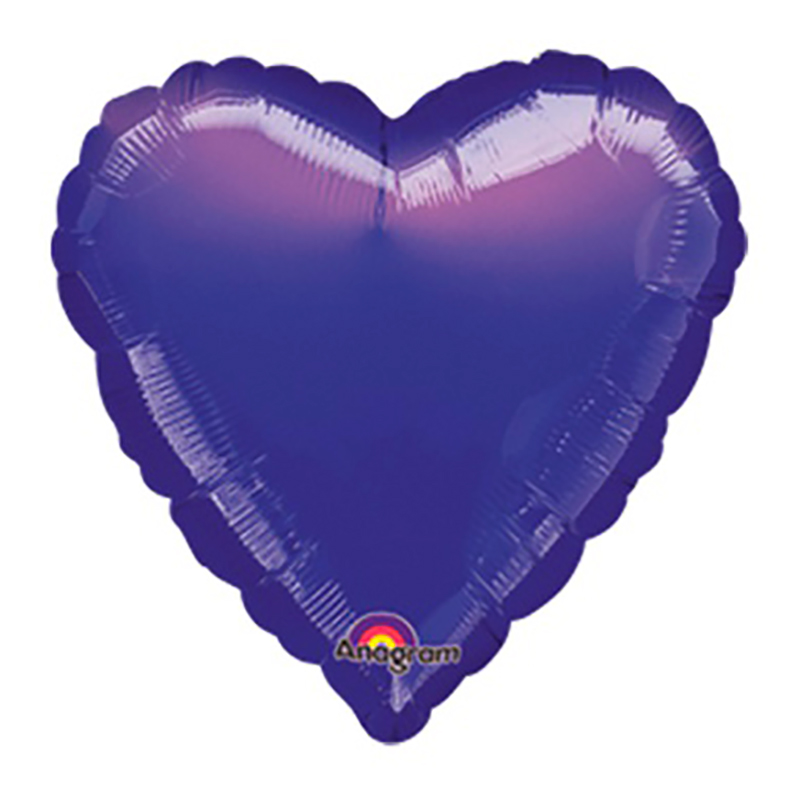 Фольгированный шар сердце фиолетового цвета - 1