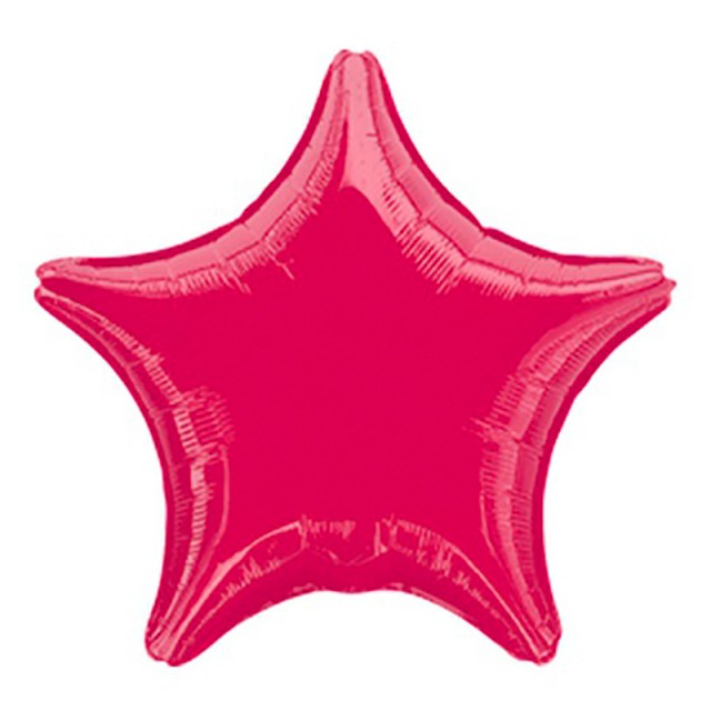 Фольгированный шарик звезда цвета бургундия 45 см