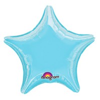 Фольгированный шарик звезда голубого цвета 45 см