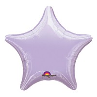 Фольгированный шарик звезда сиреневого цвета 45 см