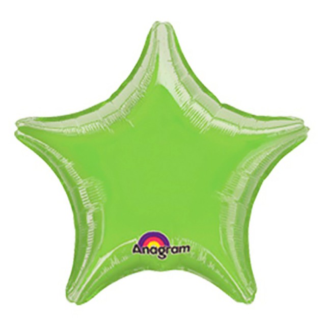 Фольгированный шарик звезда светло-зеленого цвета 45 см