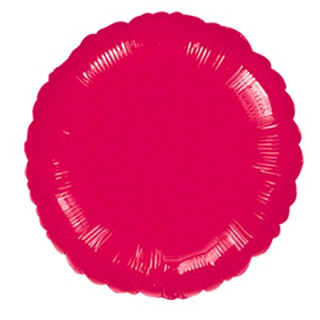 Фольгированный шар круг цвета бургундия 45 см - 1204-0220 