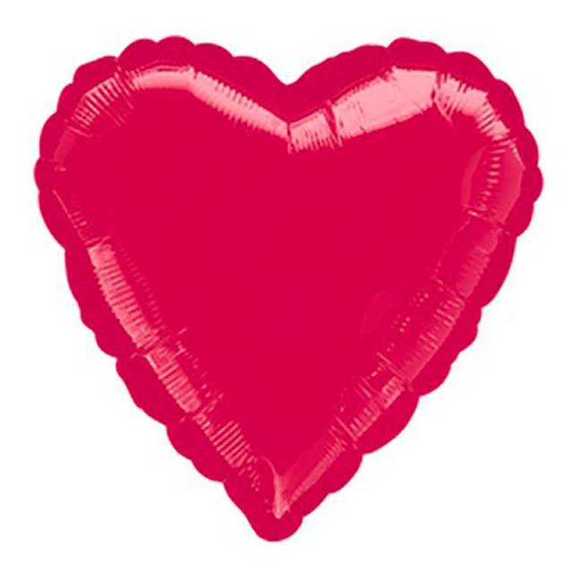 Фольгированный шар сердце цвета бургундия - 1204-0222