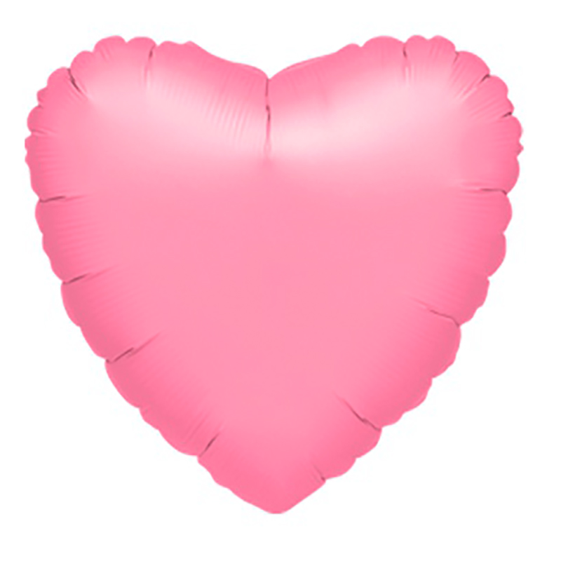 Воздушные шары фольгированные сердца розовые