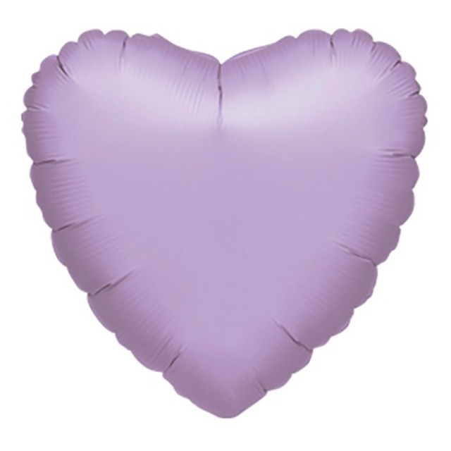 Фольгированный шар сердце сиреневого цвета - 1204-0039