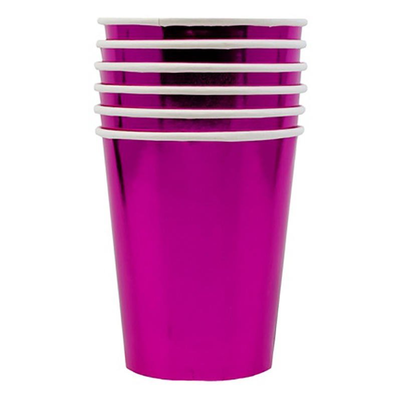 Праздничные стаканчики розового цвета 1