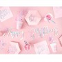 Стаканы на день рождения розового цвета 2