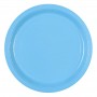 Детские бумажные тарелки голубого цвета