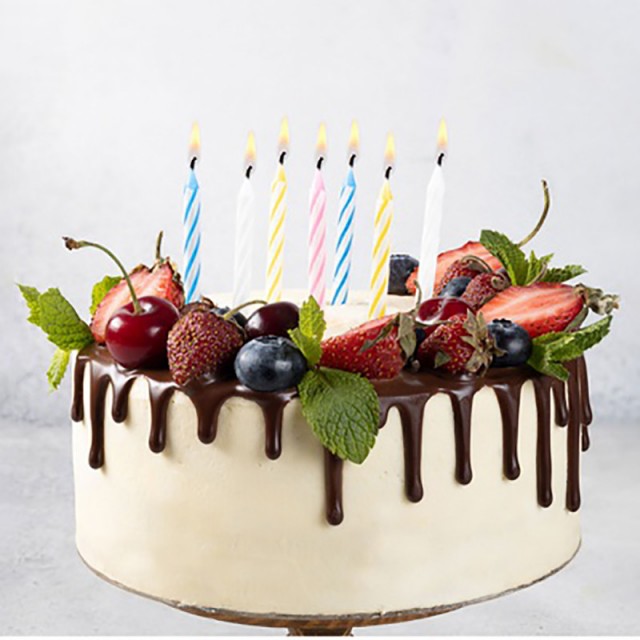 Свечи для торта цвета ассорти, 24 шт - 1502-1131