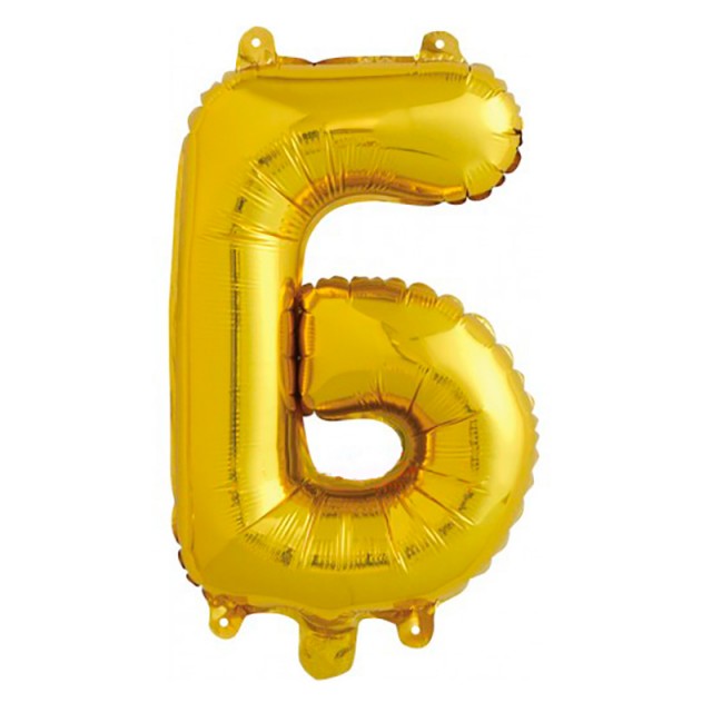 Фольгированный шар буква "Б" золотого цвета размером 41 см