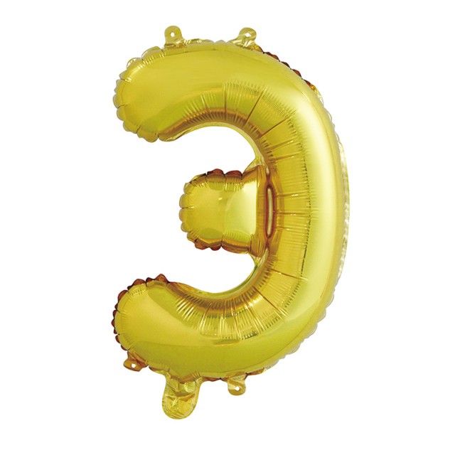 Фольгированный шар буква "Э" золотого цвета размером 41 см