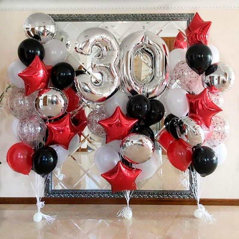 Воздушные шары композиции москва на день рождения