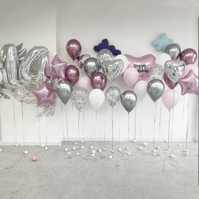 Стена из шаров для фотосессий на день рождения - 4006
