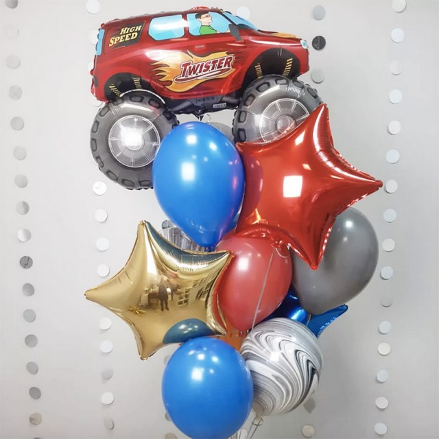 Букет из воздушных шаров для мальчика Наш чемпион - 3519