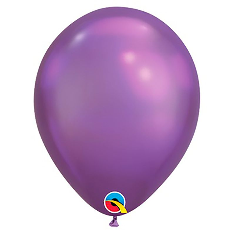 Шарик хром фиолетовый с гелием - 1