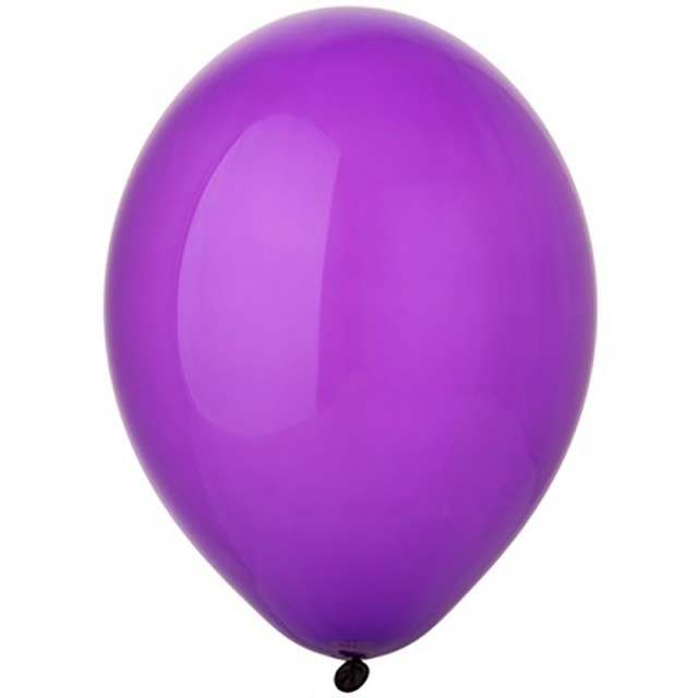 Воздушный шар кристалл фиолетового цвета с гелием
