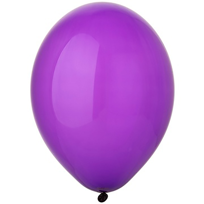 Воздушный шар кристалл фиолетового цвета с гелием - 1
