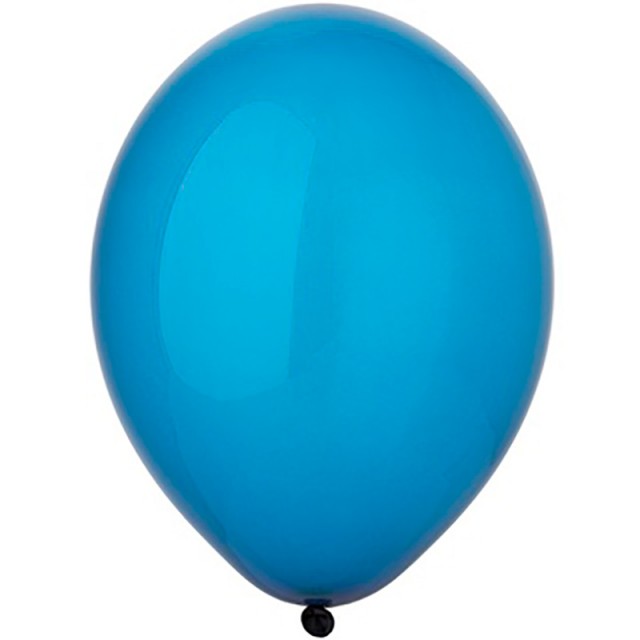 Воздушный шар кристалл синего цвета с гелием